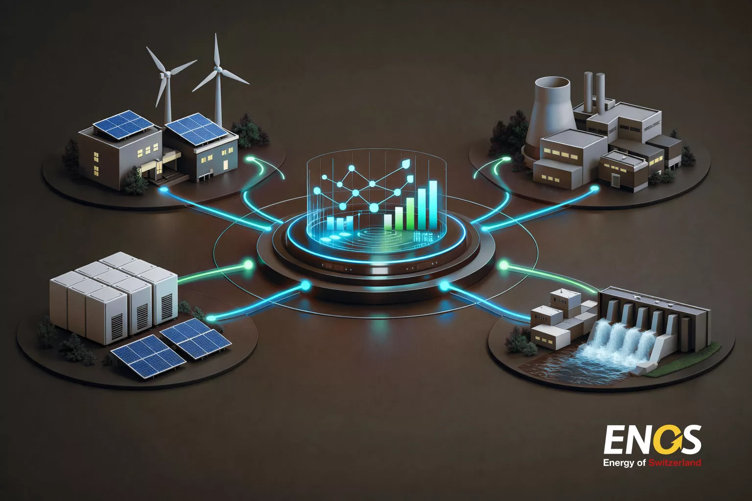 Energienetzwerk und Vernetzung